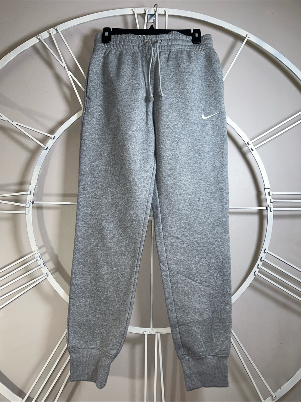 NWT Nike Grey Swoosh Fleece Cuffed Joggers